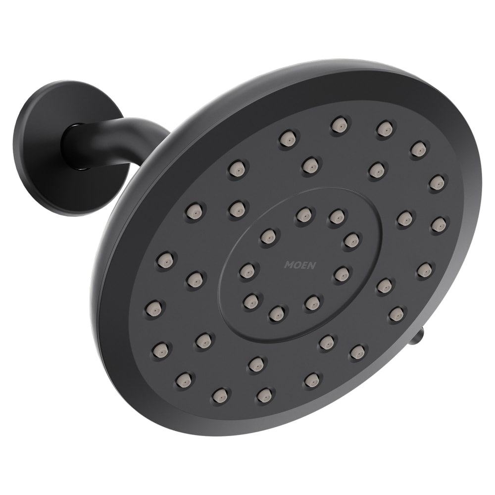 Moen Verso 2.5 GPM Multi Function Round Shower Head with Infiniti™ Dial Matte Black