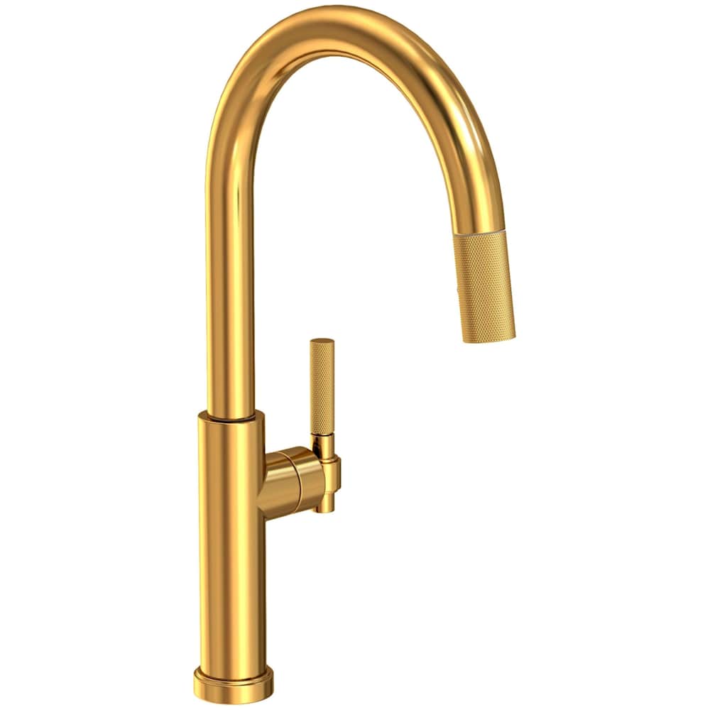 Muncy 1.8 GPM Single Hole Pull Down Kitchen Faucet with Arced Spout