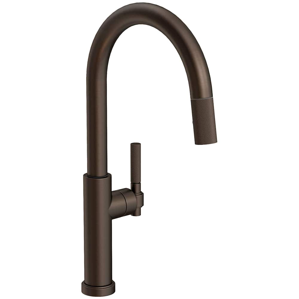 Muncy 1.8 GPM Single Hole Pull Down Kitchen Faucet with Arced Spout