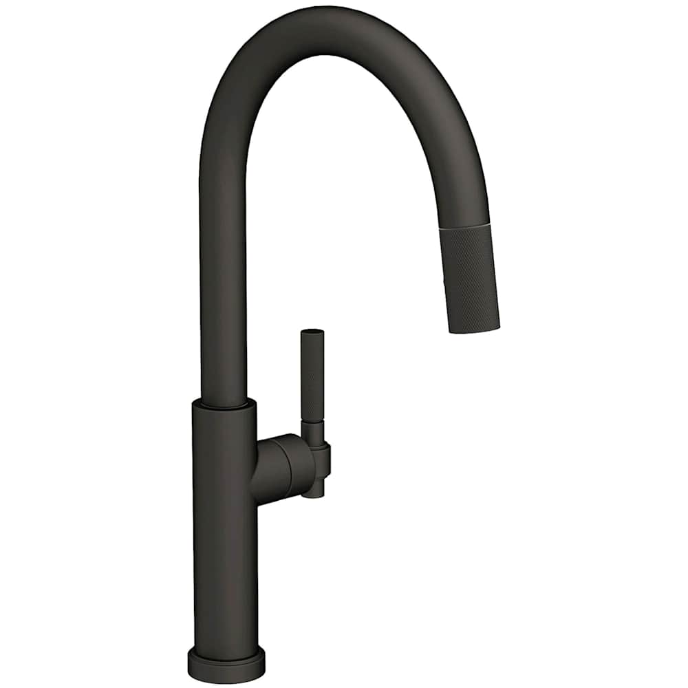 Muncy 1.8 GPM Single Hole Pull Down Kitchen Faucet with Arced Spout