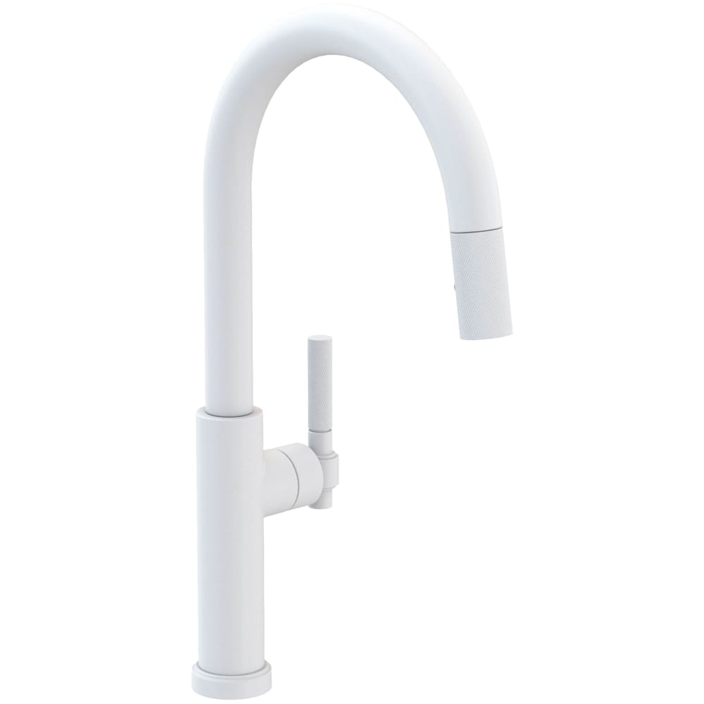 Muncy 1.8 GPM Single Hole Pull Down Kitchen Faucet with Arced Spout