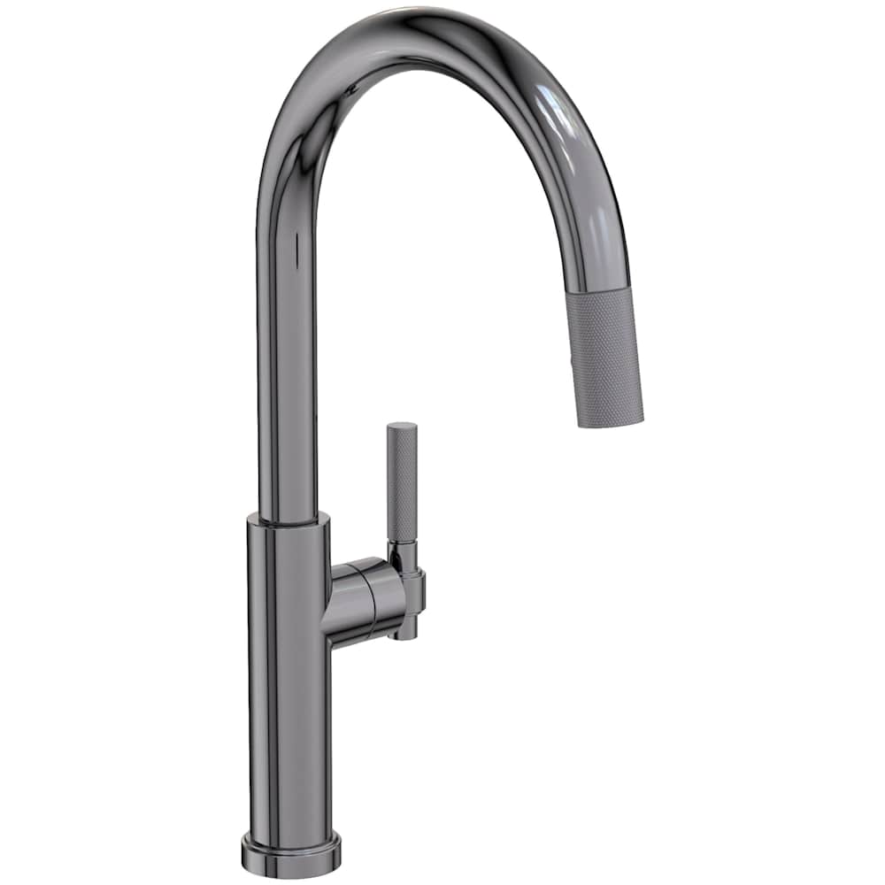 Muncy 1.8 GPM Single Hole Pull Down Kitchen Faucet with Arced Spout