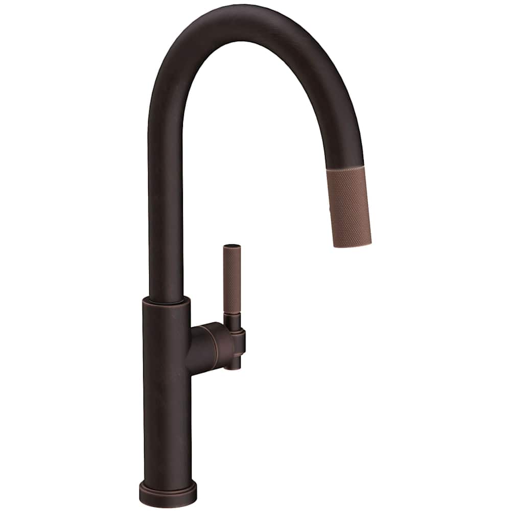 Muncy 1.8 GPM Single Hole Pull Down Kitchen Faucet with Arced Spout