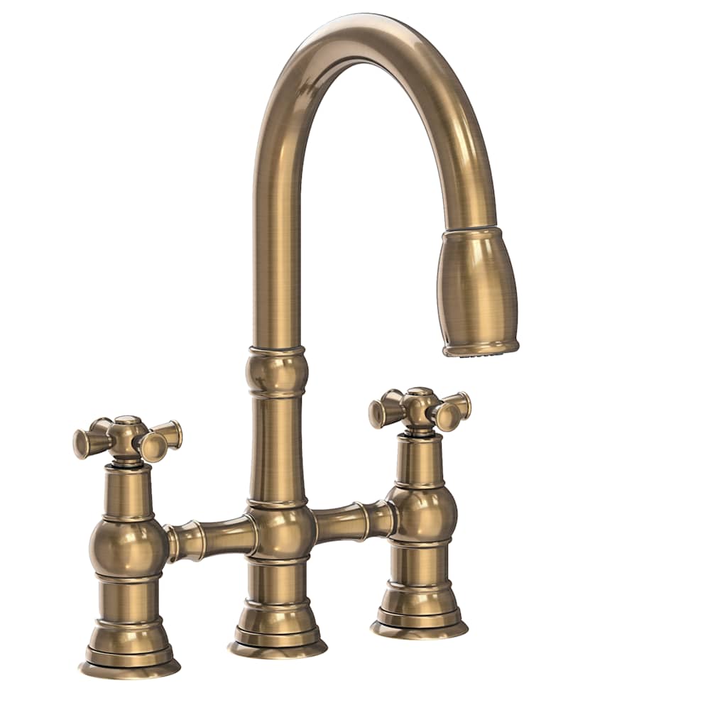 Jacobean 1.8 GPM Widespread Bridge Pull Down Kitchen Faucet