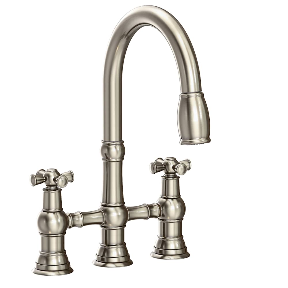 Jacobean 1.8 GPM Widespread Bridge Pull Down Kitchen Faucet