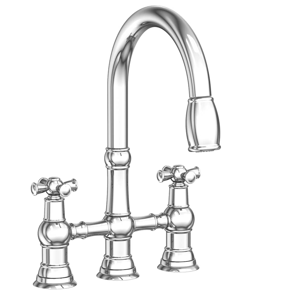 Jacobean 1.8 GPM Widespread Bridge Pull Down Kitchen Faucet