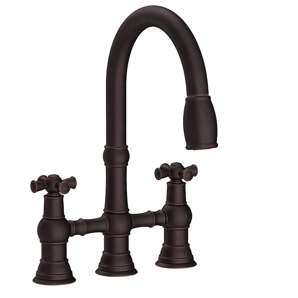 Jacobean 1.8 GPM Widespread Bridge Pull Down Kitchen Faucet