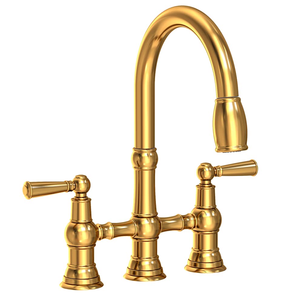 Jacobean 1.8 GPM Widespread Bridge Pull Down Kitchen Faucet