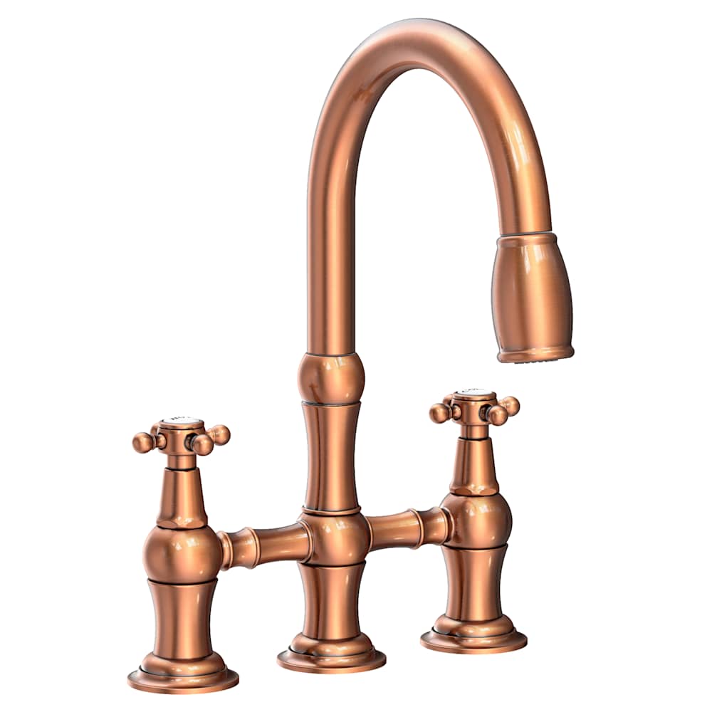 Chesterfield 1.8 GPM Widespread Bridge Pull Down Kitchen Faucet