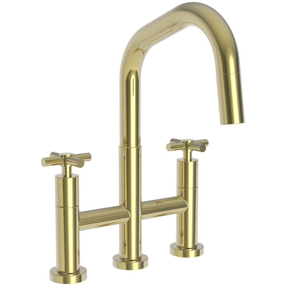 East Square 1.8 GPM Widespread Bridge Pull Down Kitchen Faucet