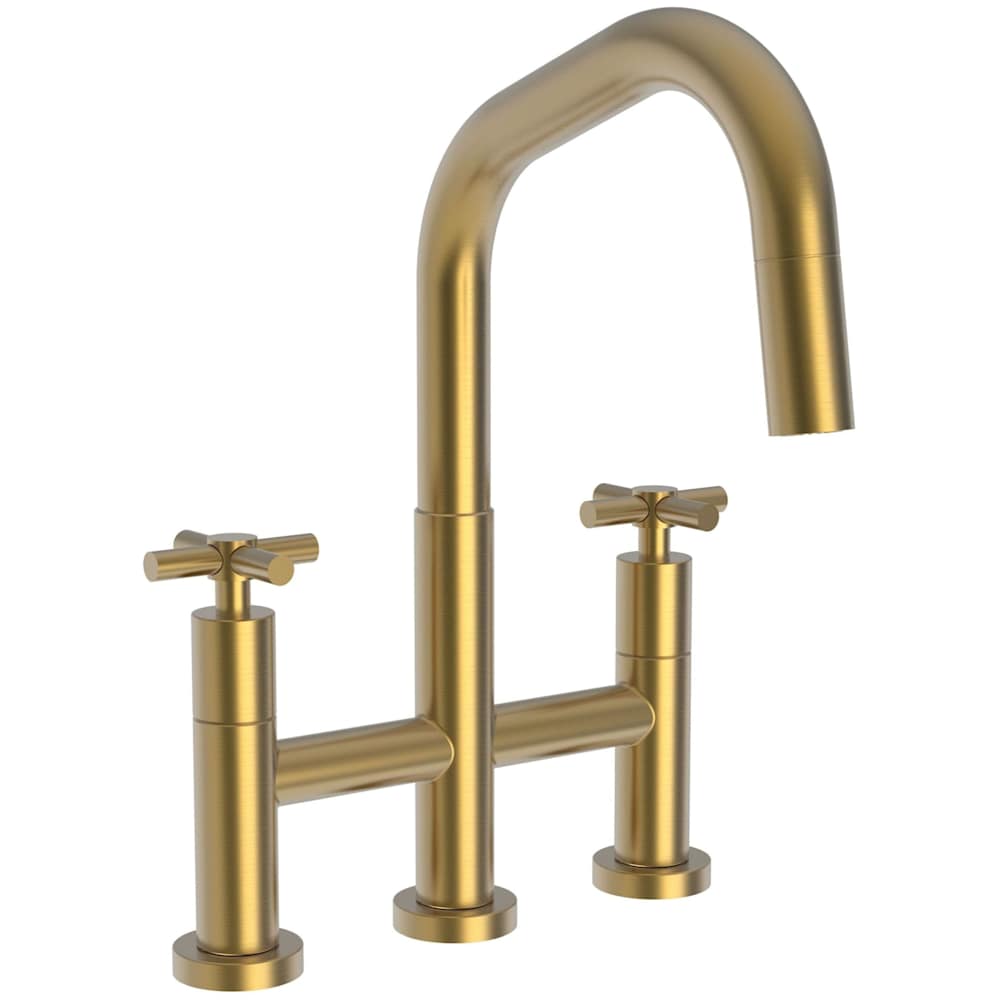 East Square 1.8 GPM Widespread Bridge Pull Down Kitchen Faucet