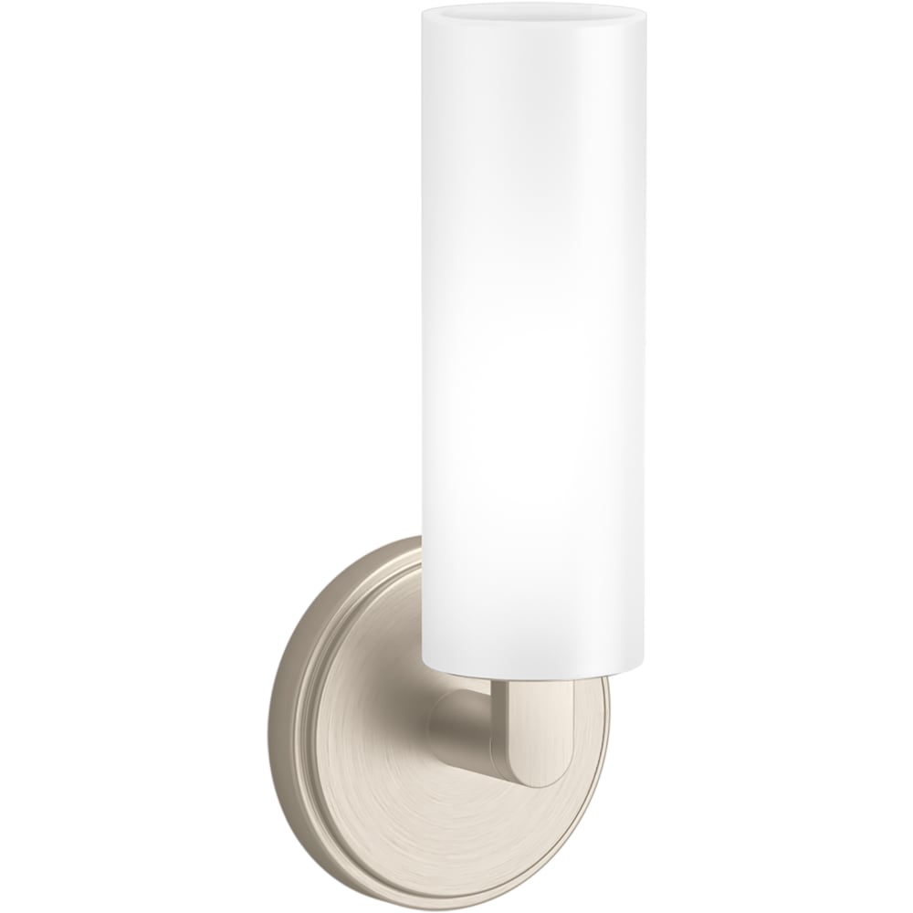 Crue 11" Tall Bathroom Sconce with Frosted Glass Shade