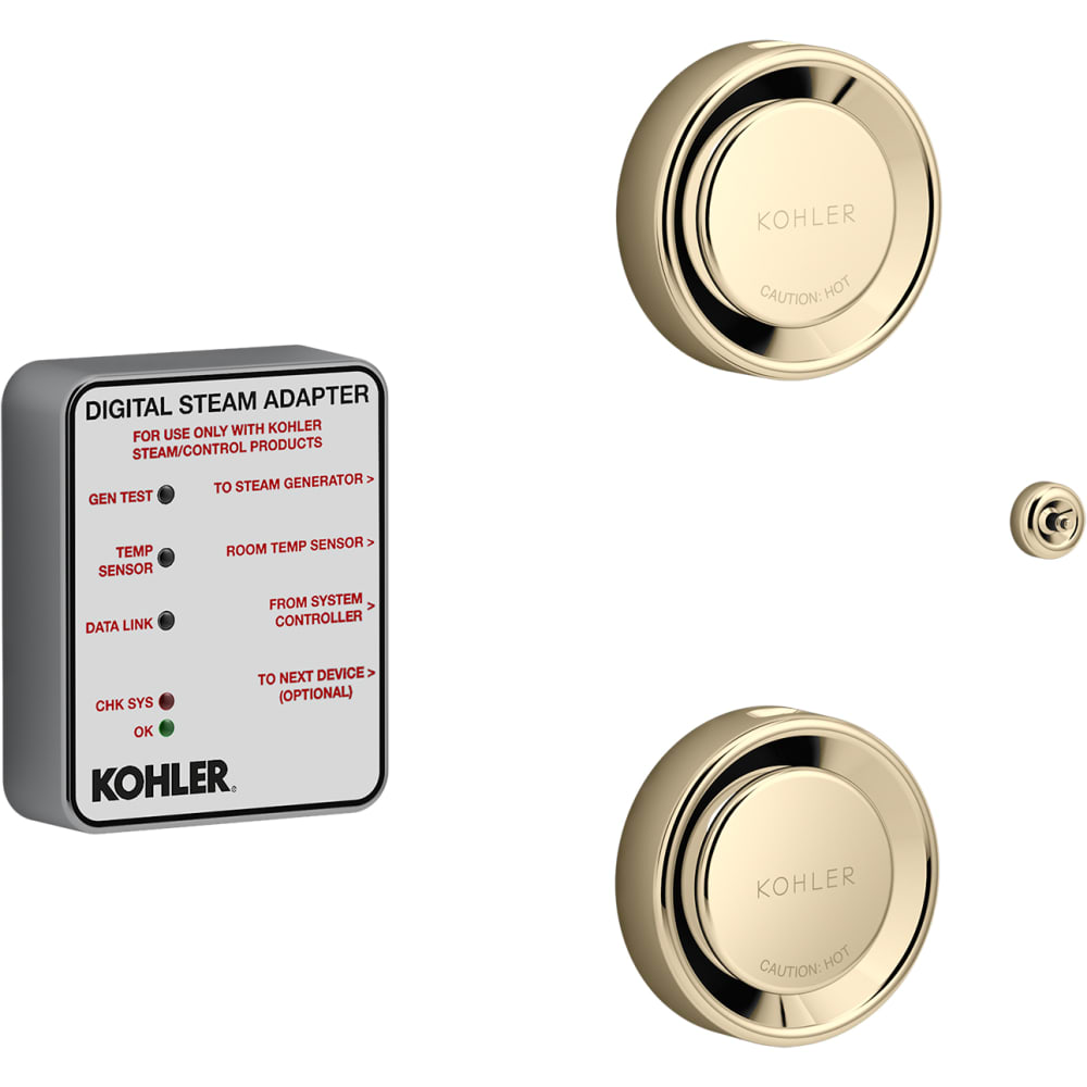 DTV+ Tandem Steam Adapter Kit with Two Steam Heads with Aromatherapy Reservoirs