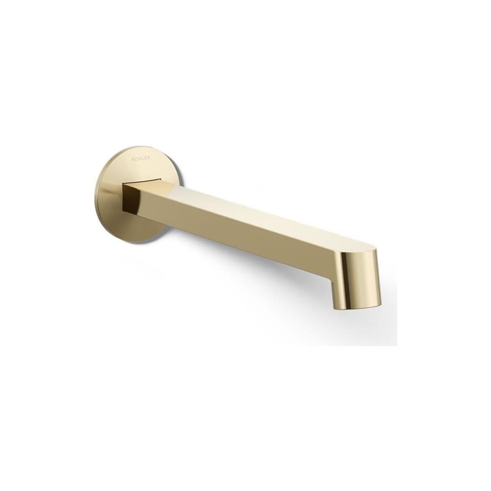 Components 1.2 GPM Wall Mounted Bathroom Faucet Spout with Row Design - Less Handles