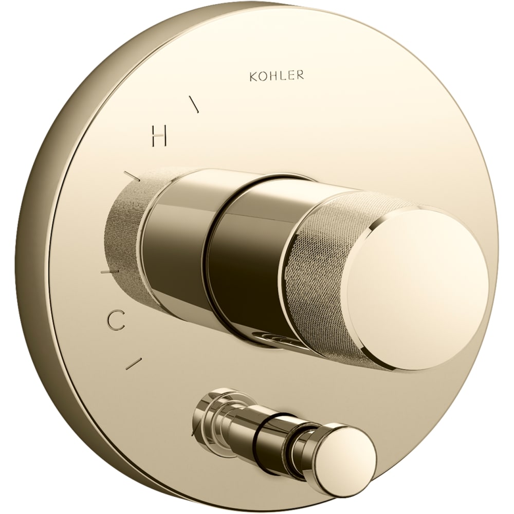 Components Single Function Pressure Balanced Valve Trim Only with Single Knob Handle and Integrated Diverter - Less Rough In