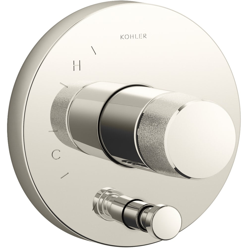 Components Single Function Pressure Balanced Valve Trim Only with Single Knob Handle and Integrated Diverter - Less Rough In