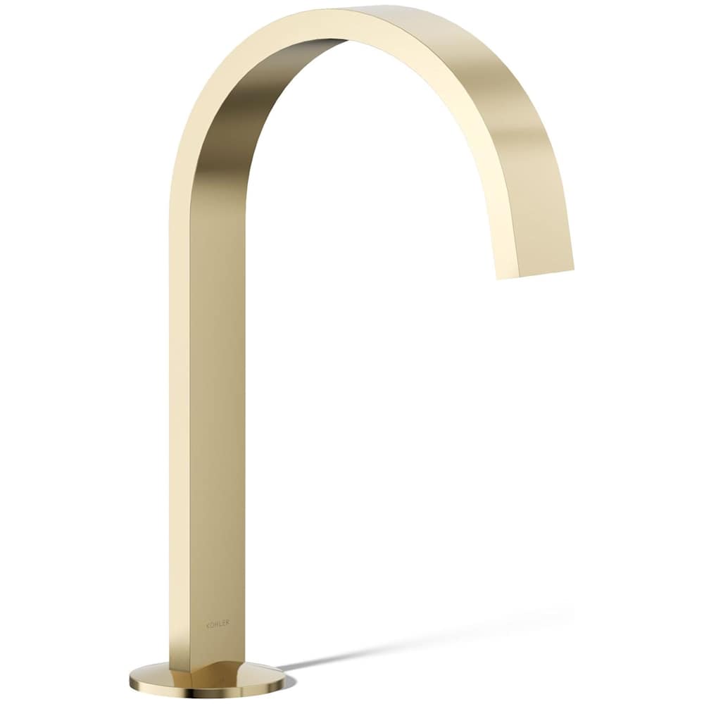 Components 1.2 GPM Widespread Bathroom Faucet with Drain Assembly and Ribbon Design Spout - Less Handles