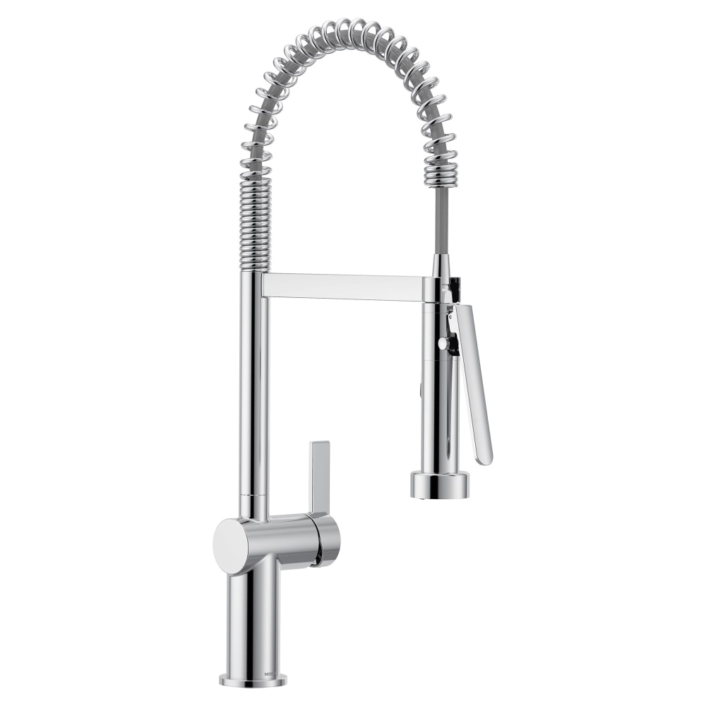 Moen Cia 1.5 GPM Pre-Rinse Semi-Professional Pull Down Kitchen Faucet with Power Boost Pro Spray Chrome