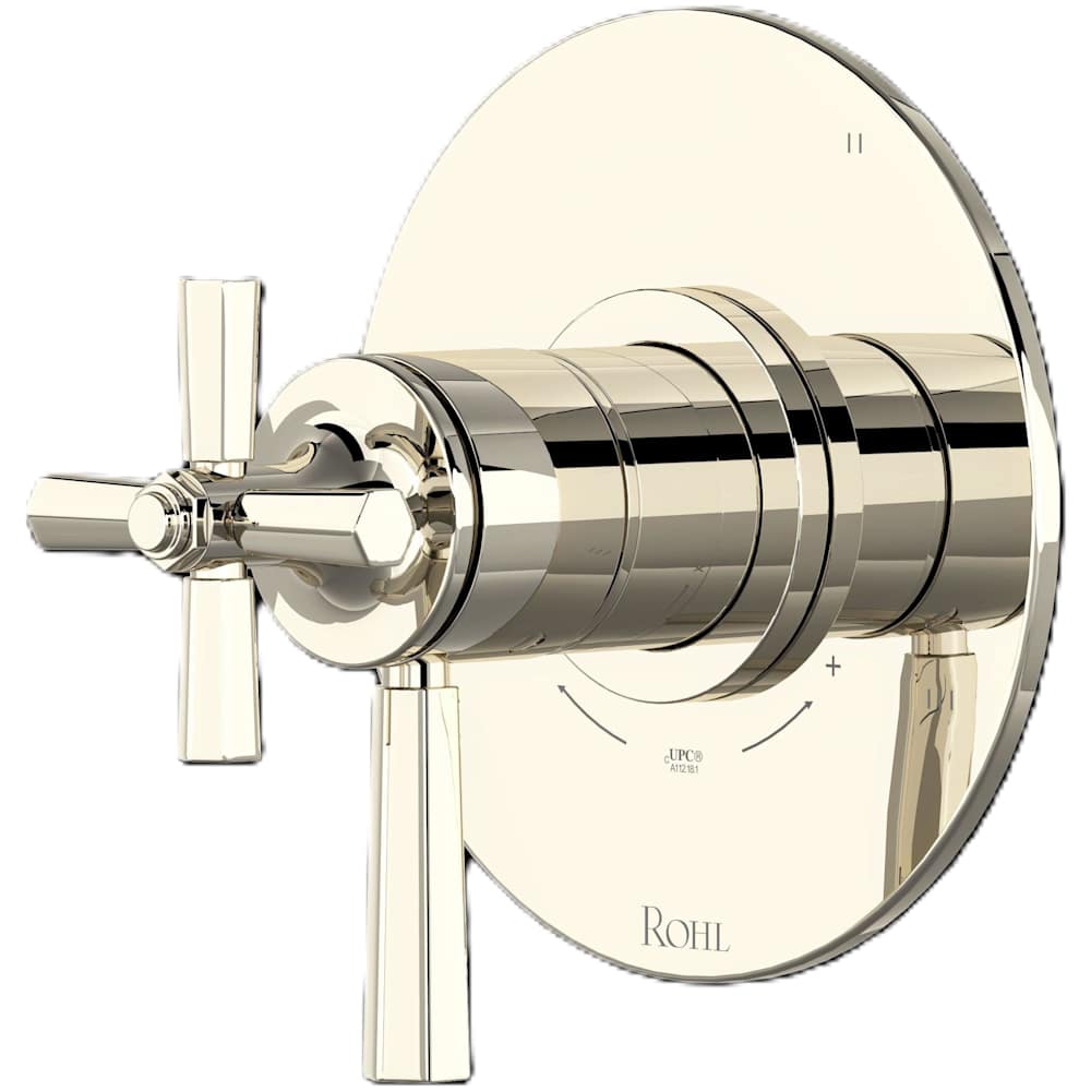 Modelle Three Independent, Two Shared Function Thermostatic Valve Trim Only with Single Lever Handle and Integrated Diverter - Less Rough In