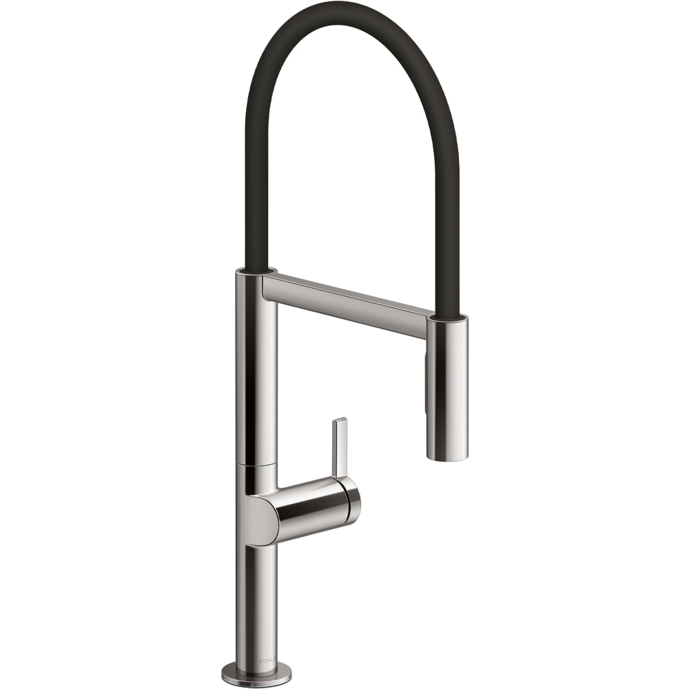 Components 1.5 GPM Single Hole Pre-Rinse Pull Down Semi-Professional Kitchen Faucet with Two Function MasterClean Sprayhead, DockNetik and Sweep Spray