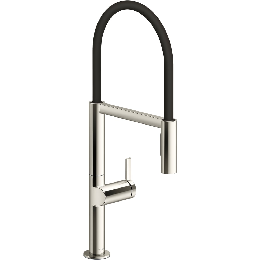Components 1.5 GPM Single Hole Pre-Rinse Pull Down Semi-Professional Kitchen Faucet with Two Function MasterClean Sprayhead, DockNetik and Sweep Spray