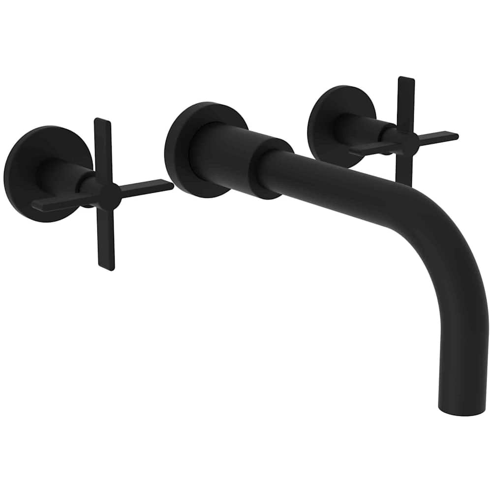 Tolmin 1.2 GPM Wall Mounted Widespread Bathroom Faucet with Cross Handles