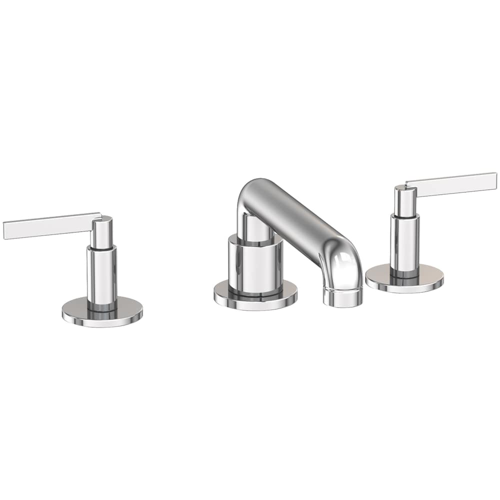 Tolmin 1.2 GPM Widespread Bathroom Faucet with Lever Handles and Angled Spout