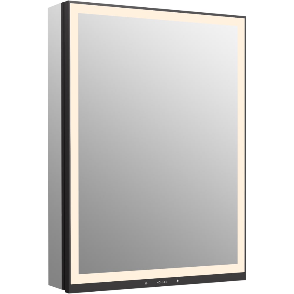 Collage 24" x 31-11/16" Lighted Framed Single Door Medicine Cabinet with Left Hinge