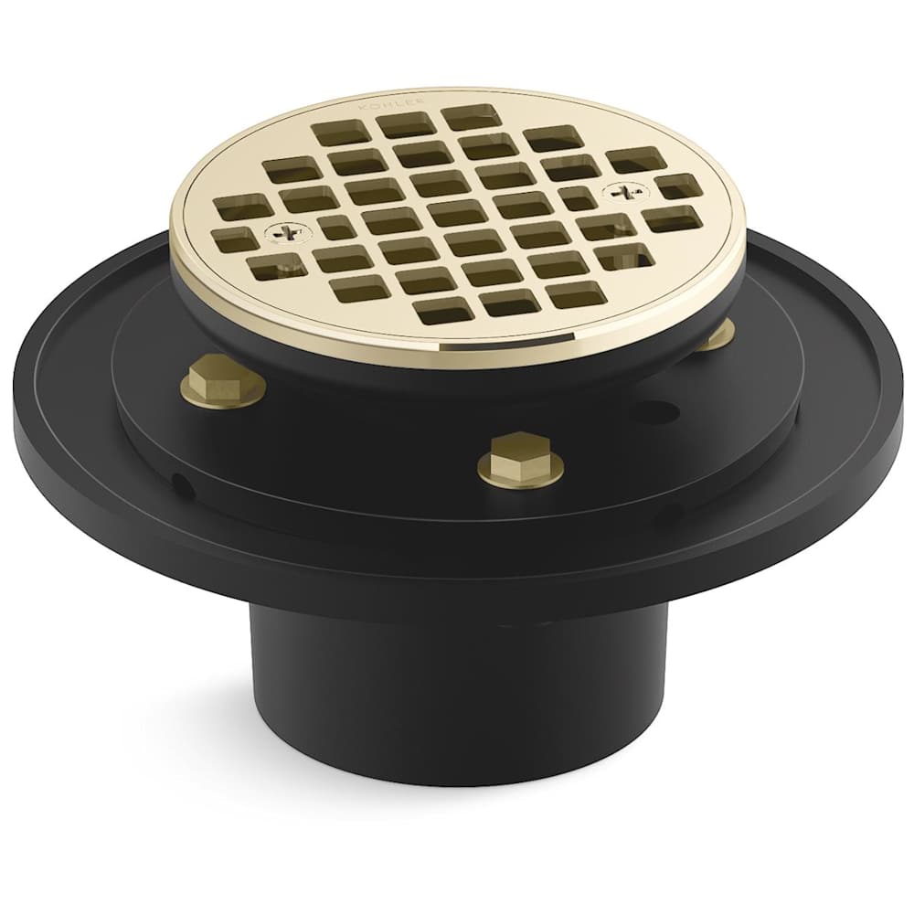 Clearflo Round Brass Tile-in Shower Drain