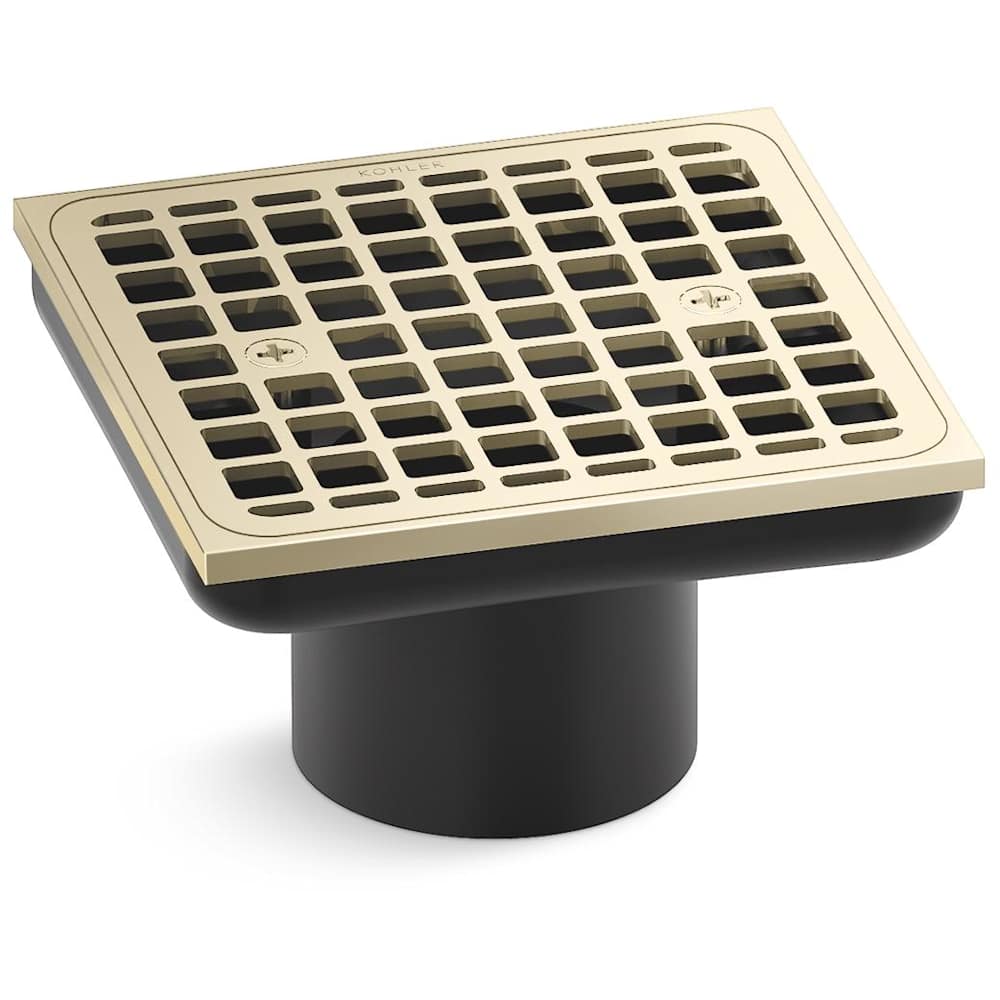 Clearflo Square Brass Tile-in Shower Drain (Drain Body Not Included)