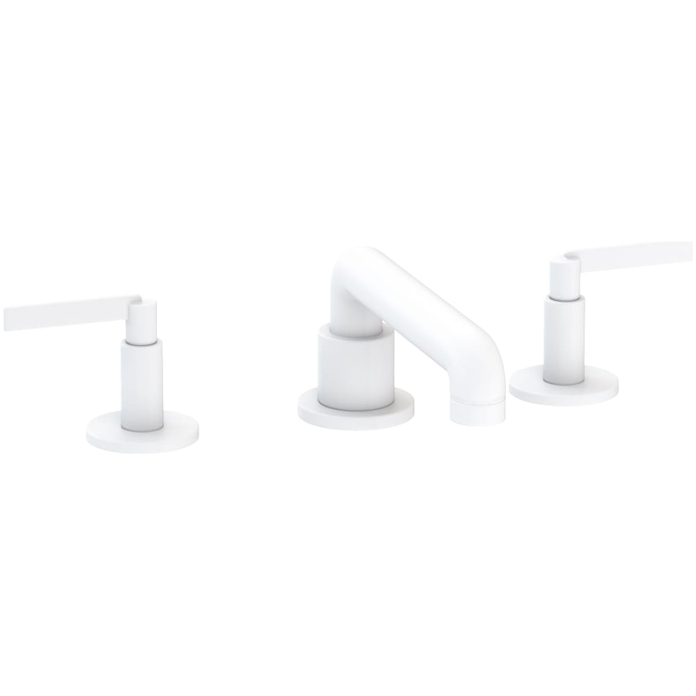 Tolmin 1.2 GPM Widespread Bathroom Faucet with Lever Handles and Angled Spout