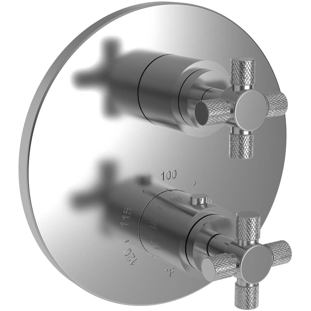 Muncy Thermostatic Valve Trim Only with 2 Cross Handles - Less Rough In
