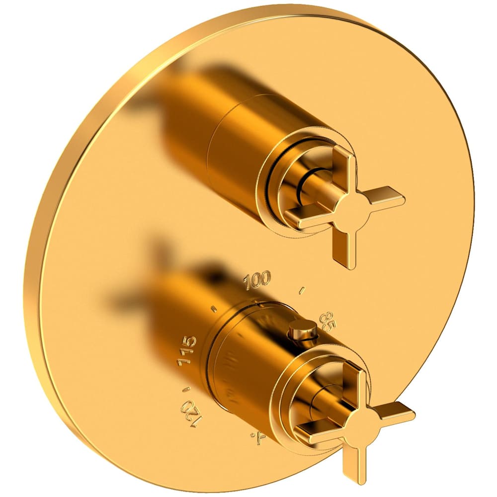 Tolmin Thermostatic Valve Trim Only with 2 Cross Handles - Less Rough In