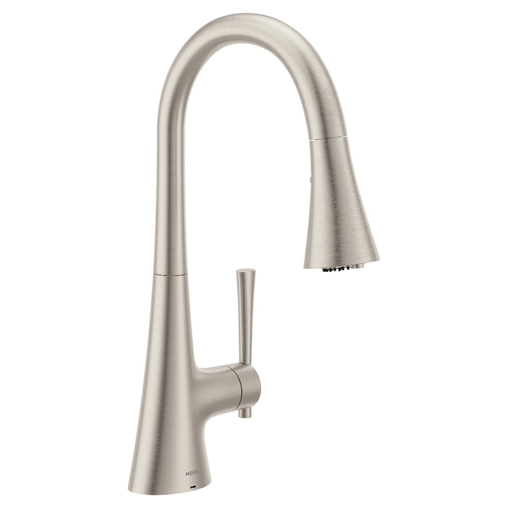 Moen Kurv 1.5 GPM Single Hole Pull Down Kitchen Faucet Spot Resist Stainless