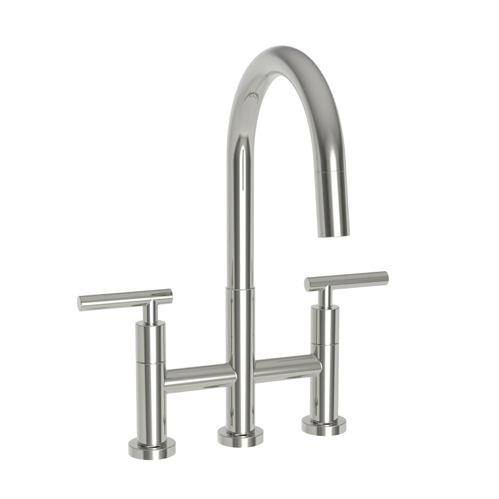 East Linear 1.8 GPM Widespread Bridge Pull Down Kitchen Faucet