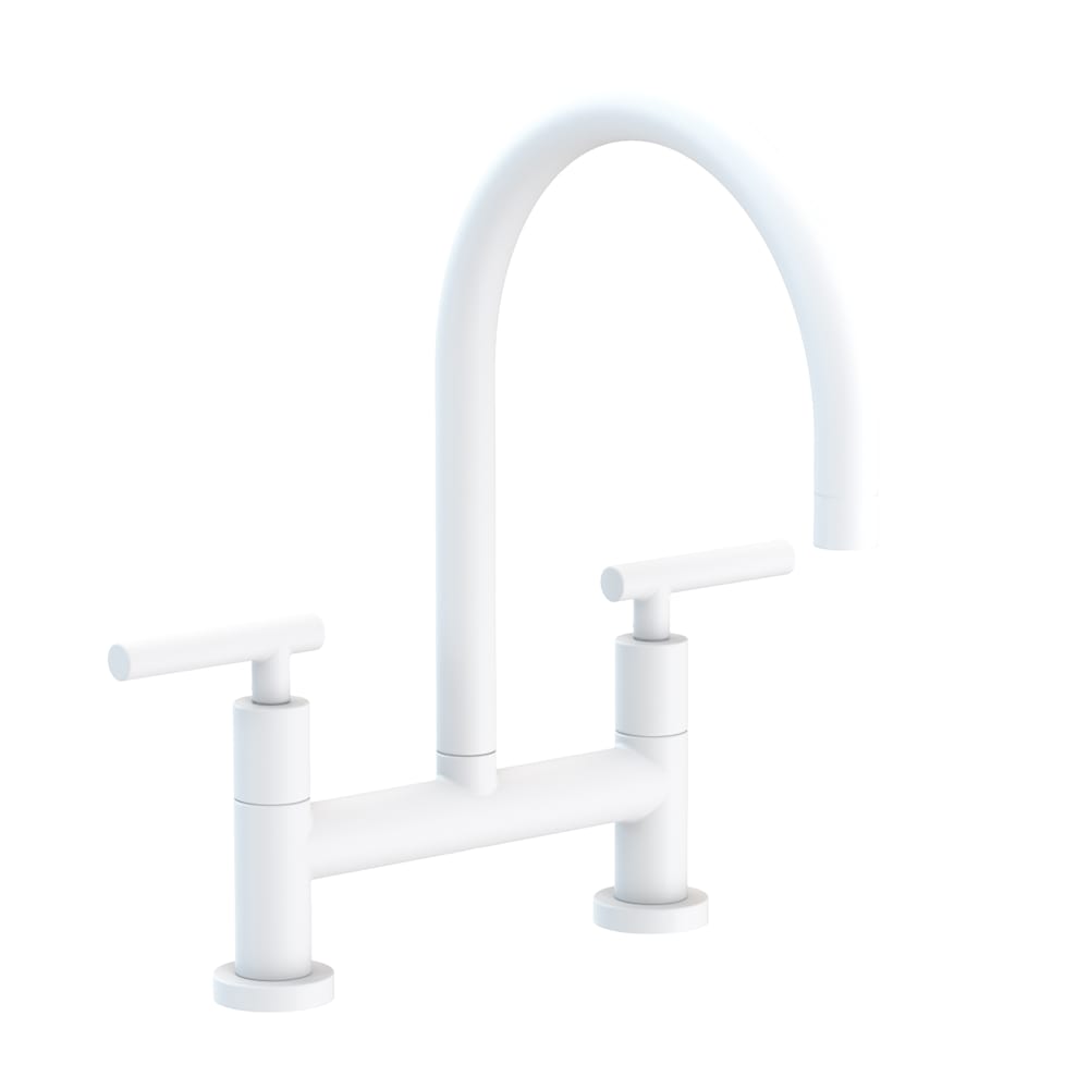 East Linear 1.8 GPM Widespread Bridge Kitchen Faucet with Lever Handles