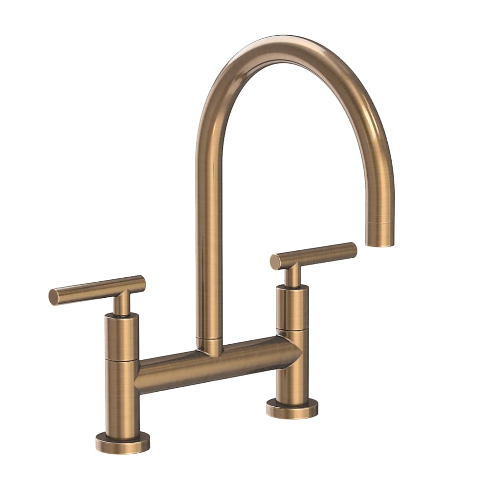 East Linear 1.8 GPM Widespread Bridge Kitchen Faucet with Lever Handles