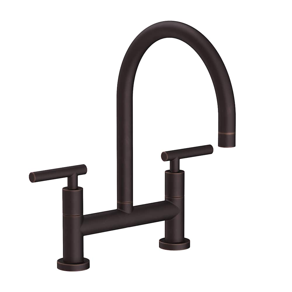 East Linear 1.8 GPM Widespread Bridge Kitchen Faucet with Lever Handles