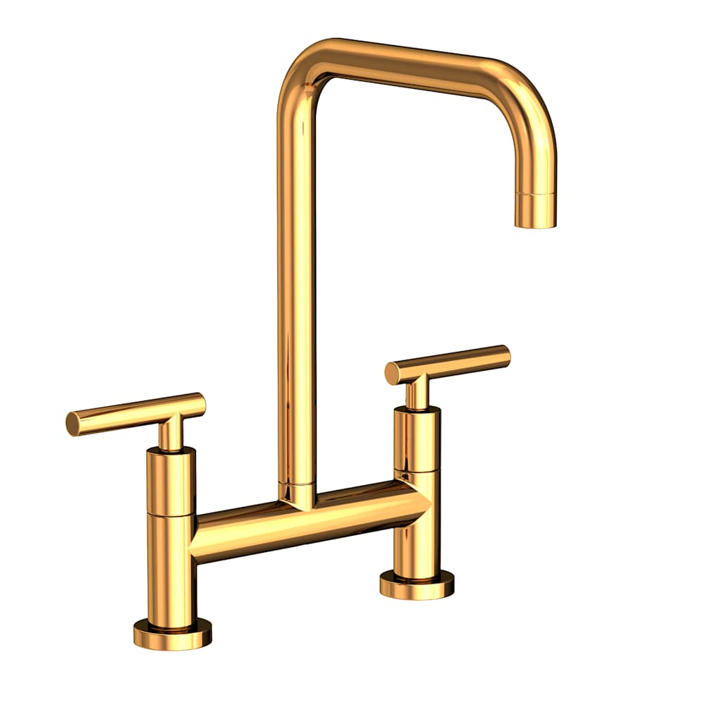 East Square 1.8 GPM Widespread Bridge Kitchen Faucet with Lever Handles