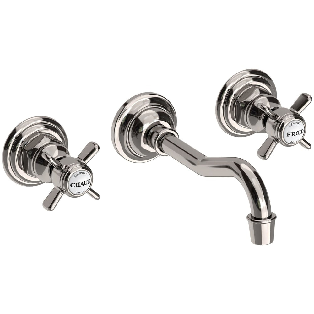 Fairfield 1.2 GPM Wall Mounted Widespread Bathroom Faucet