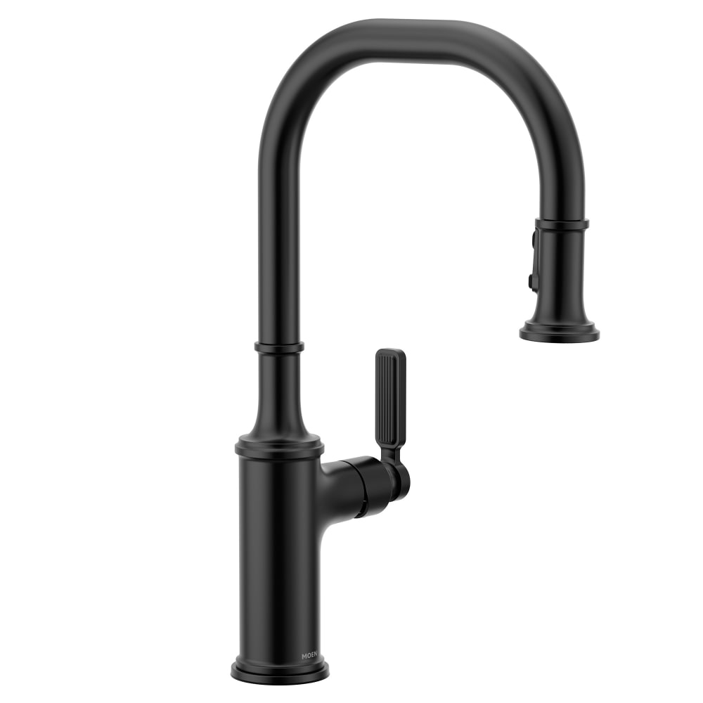 Moen Smyth 1.5 GPM Single Hole Kitchen Faucet Matte Black