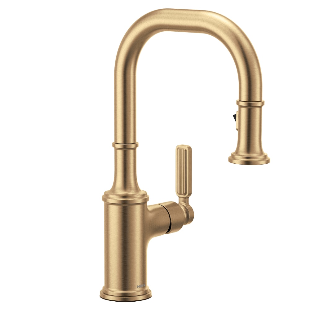 Moen Smyth 1.5 GPM Single Hole Bar Faucet Bronzed Gold