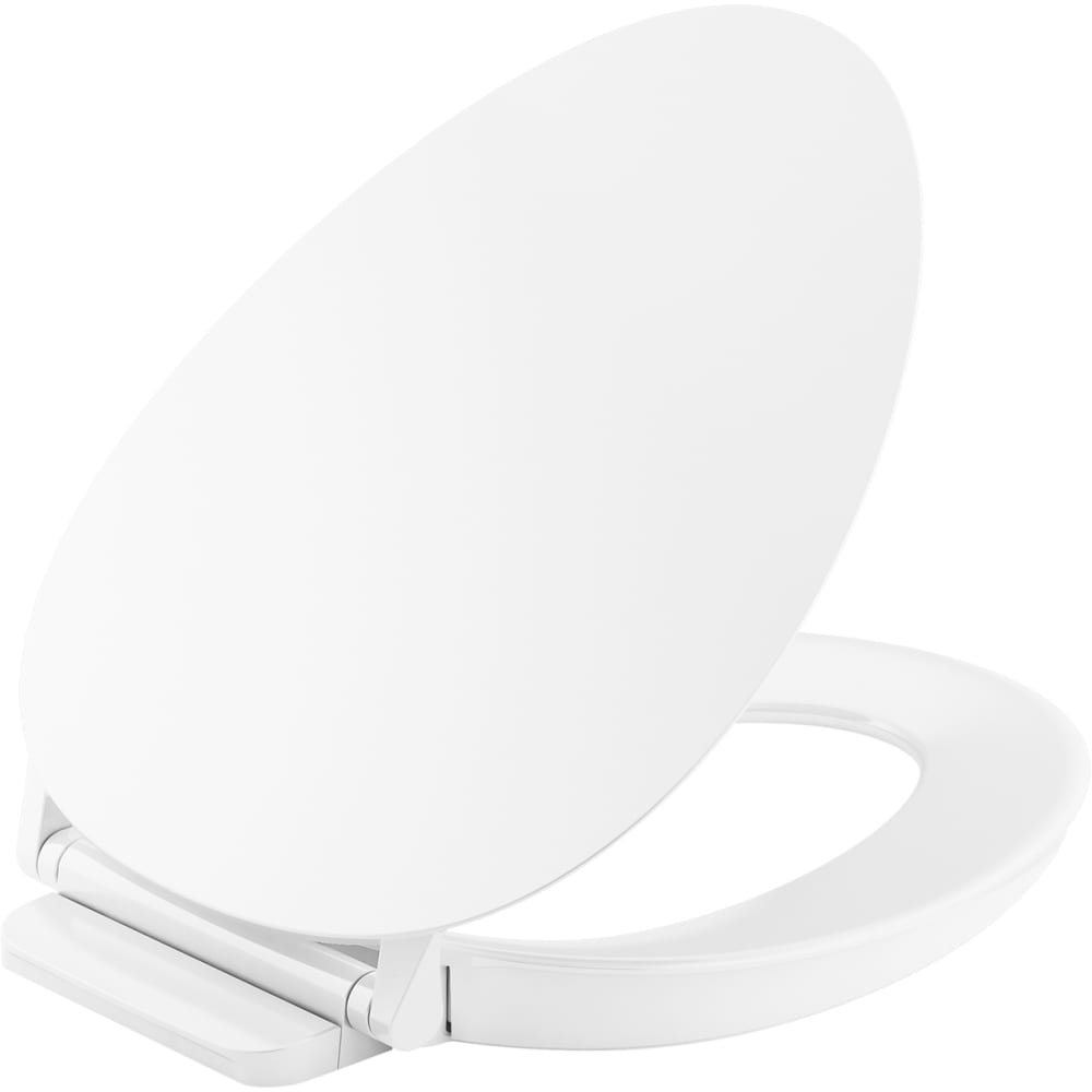Cymbal Elongated Closed-Front Toilet Seat with CoreFlex Adaptable Surface, Quiet-Close Lid, and ReadyLatch Hinge