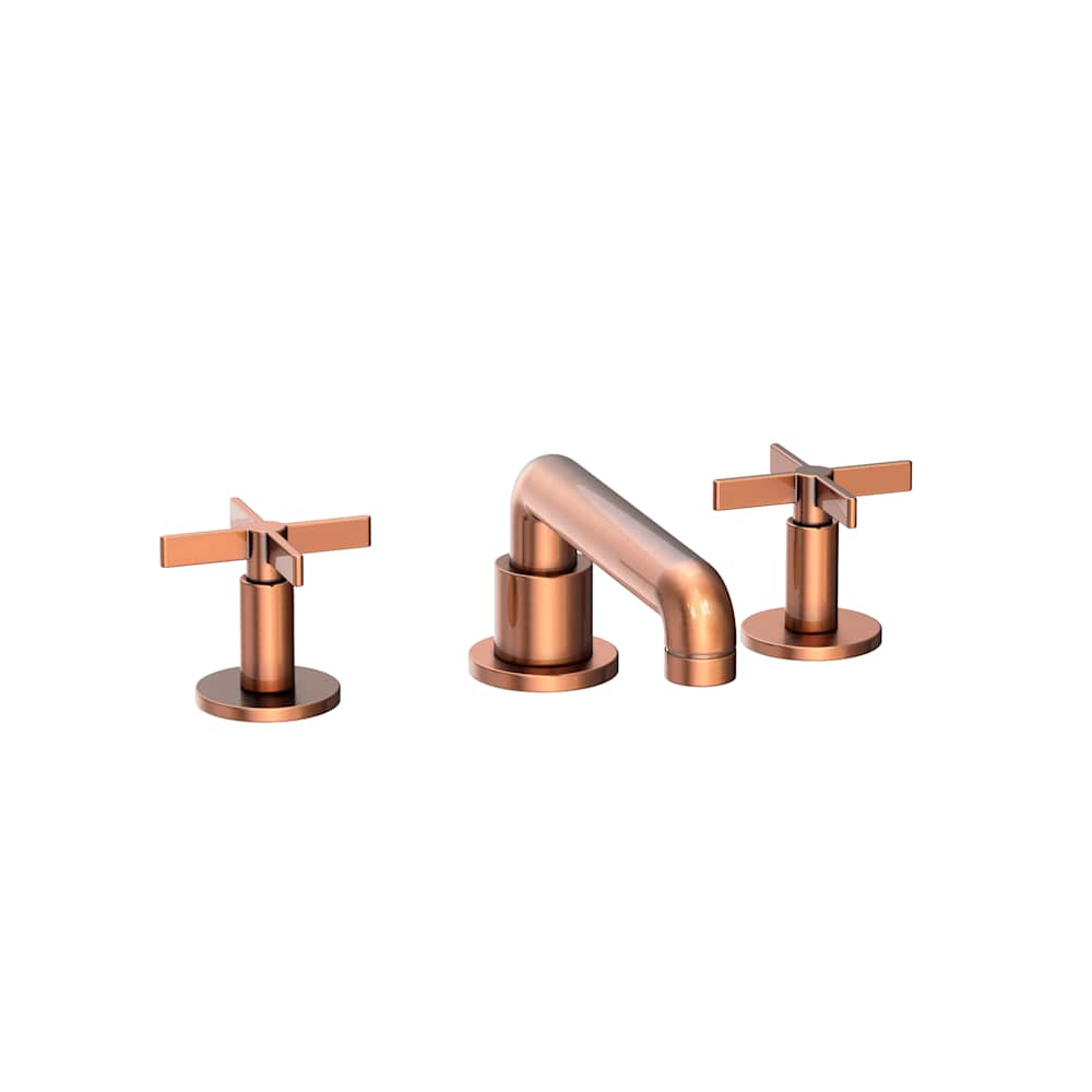 Tolmin 1.2 GPM Widespread Bathroom Faucet with Cross Handles and Angled Spout