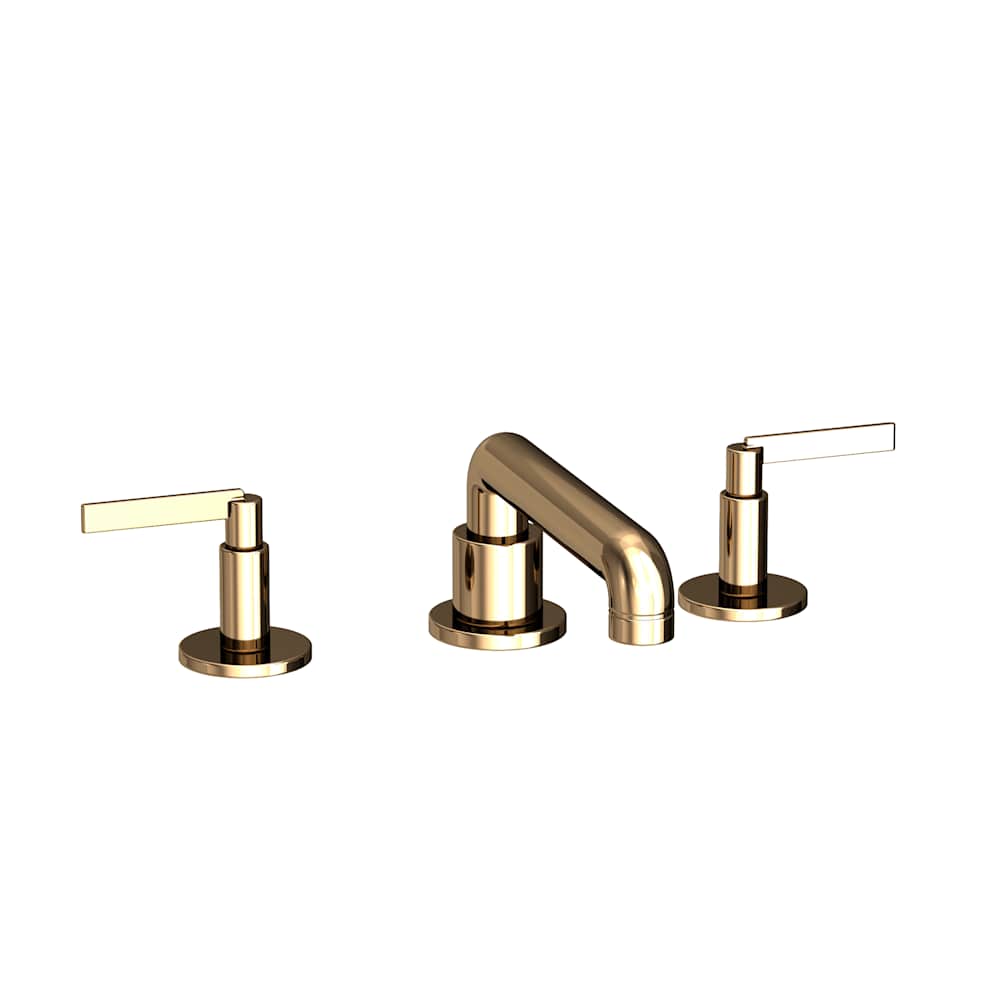 Tolmin 1.2 GPM Widespread Bathroom Faucet with Lever Handles and Angled Spout