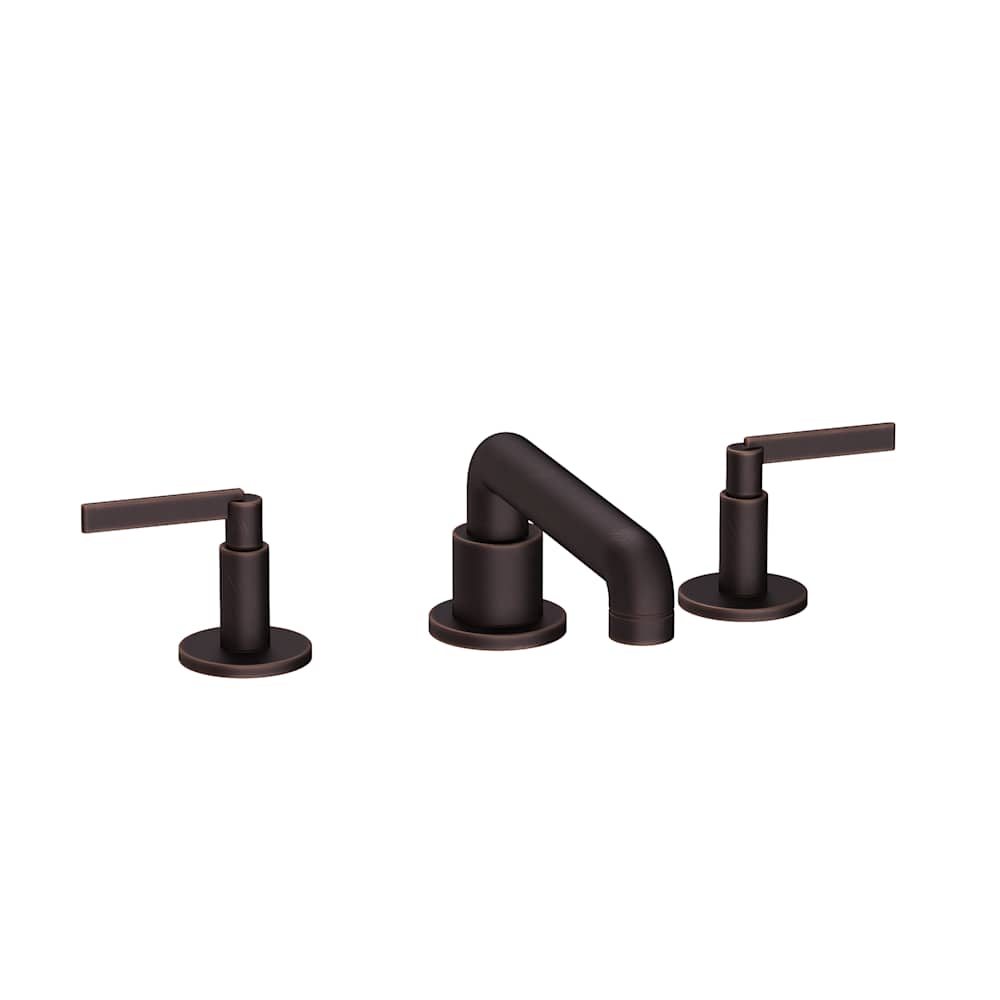 Tolmin 1.2 GPM Widespread Bathroom Faucet with Lever Handles and Angled Spout
