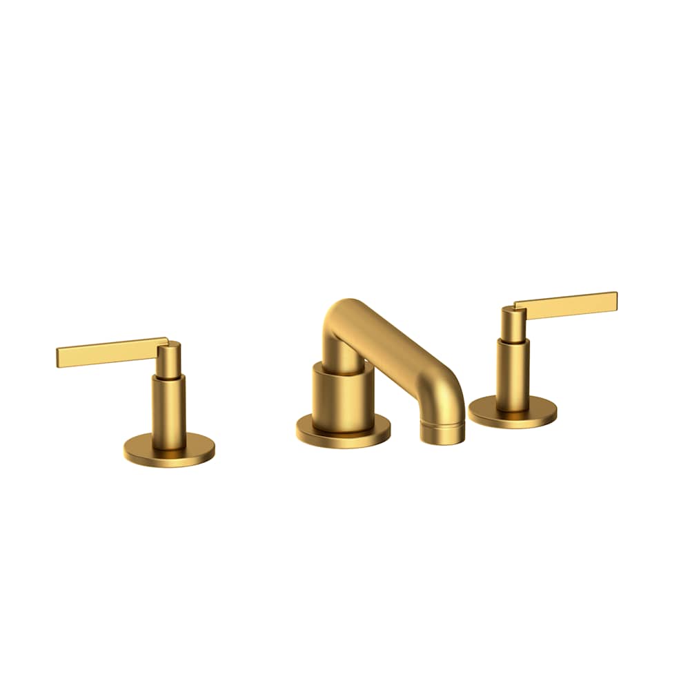 Tolmin 1.2 GPM Widespread Bathroom Faucet with Lever Handles and Angled Spout