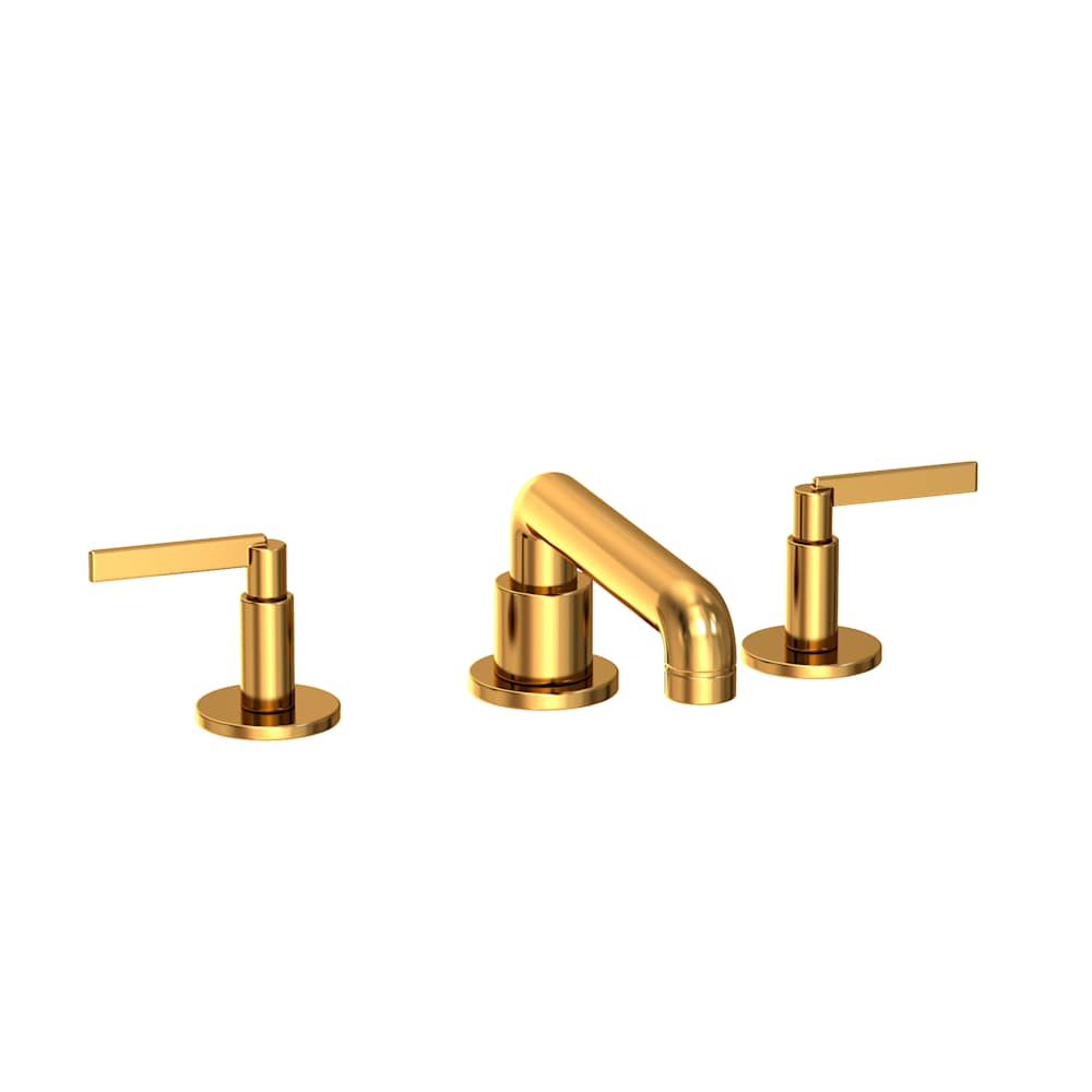 Tolmin 1.2 GPM Widespread Bathroom Faucet with Lever Handles and Angled Spout