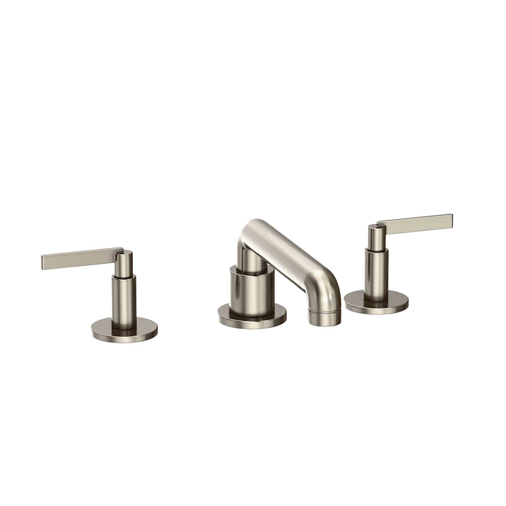 Tolmin 1.2 GPM Widespread Bathroom Faucet with Lever Handles and Angled Spout