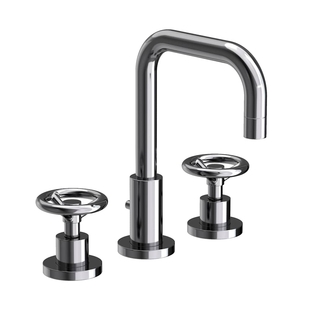 Tyler 1.2 GPM Widespread Bathroom Faucet with Pop-Up Drain Assembly with Wheel Handles